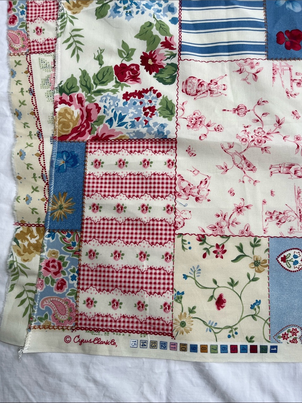 Fabric Remnant by Cyrus Clark Patchwork Look
